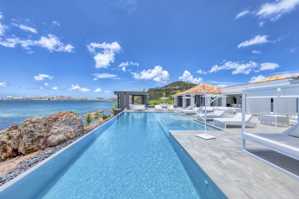 9 Location villa Mirabelle 5 chambres 10 personnes piscine vue mer terres basses saint martin